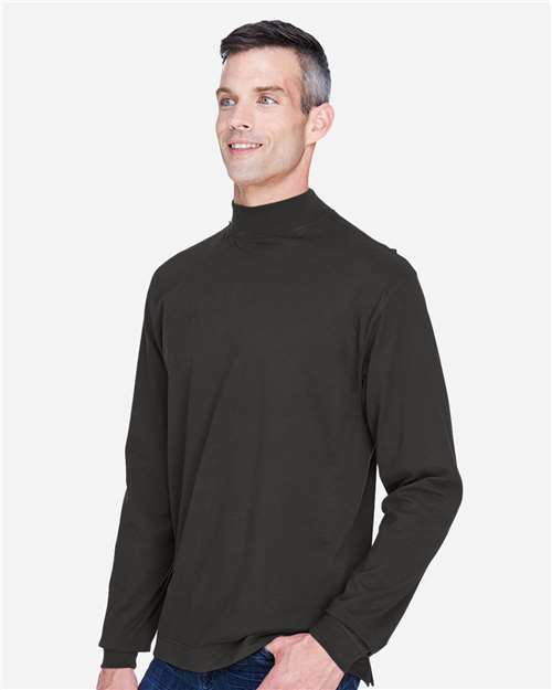 Unisex Sueded Jersey Mock Neck T-Shirt - D420 2