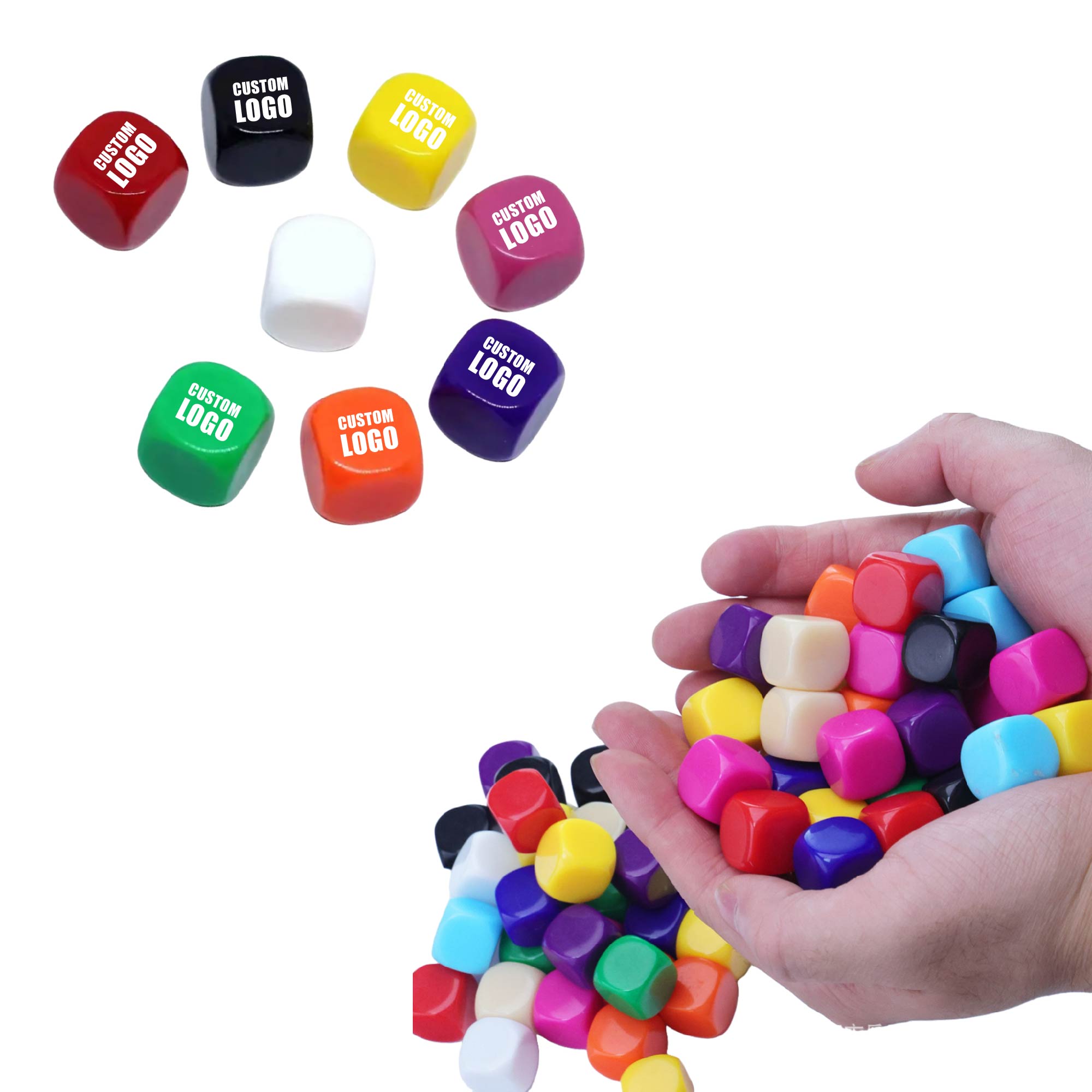 MOQ 200 pcs 0.63-Inch Teaching Dice 2