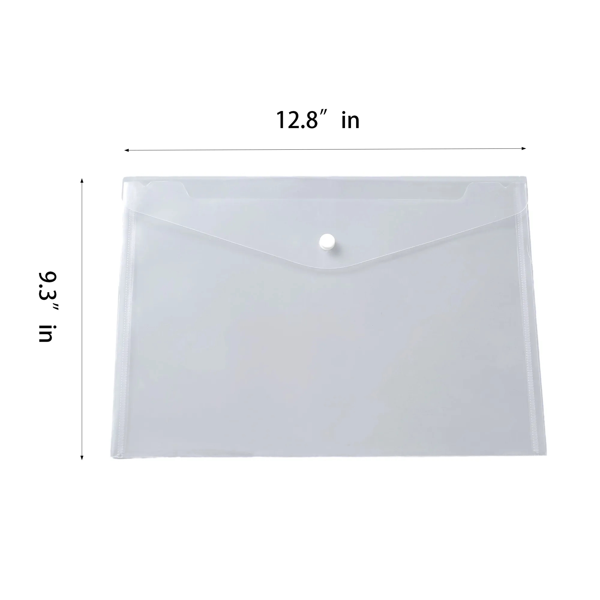 A4 Transparent Button File Bag Document Pocket MOQ 100PCS 5