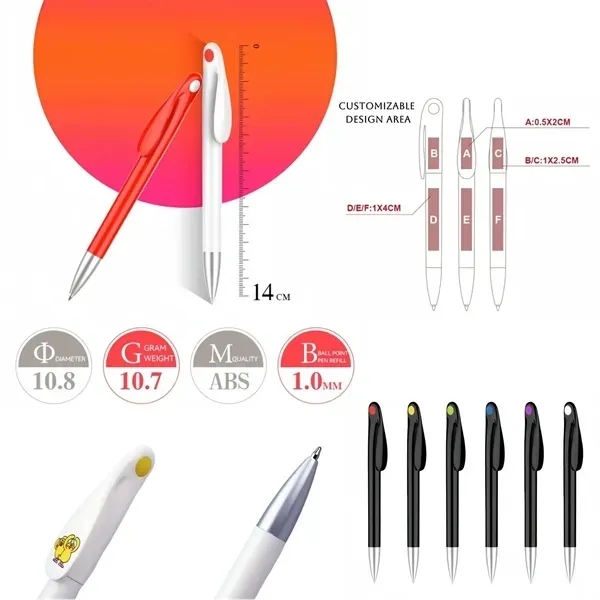 Colorful Bunny Pen with Ballpoint Writing Instrument 17