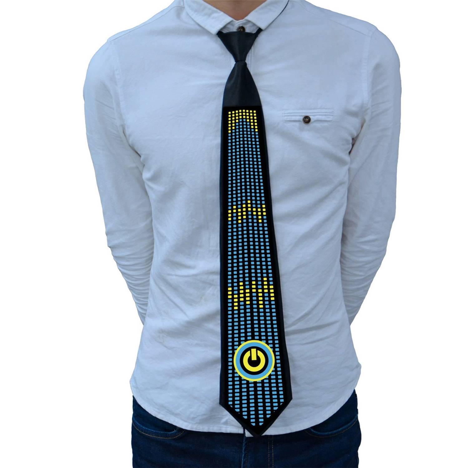 Nylon Adjustable LED Light Up Tie 4