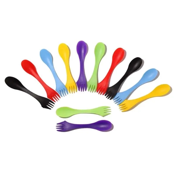 3-in-1 Spoon Fork Knife Cutlery Kits Flatware Set 4