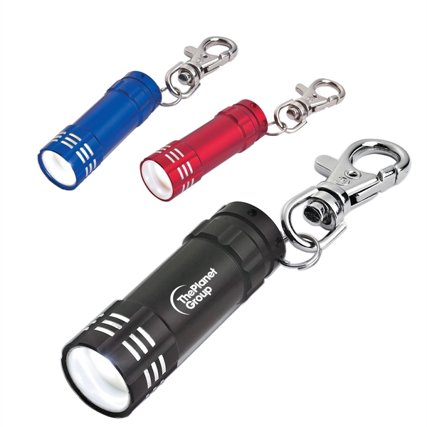 Miniature Flashlight Key Clip