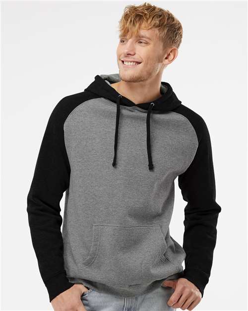 Unisex Raglan Hooded Sweatshirt - IND40RP 7