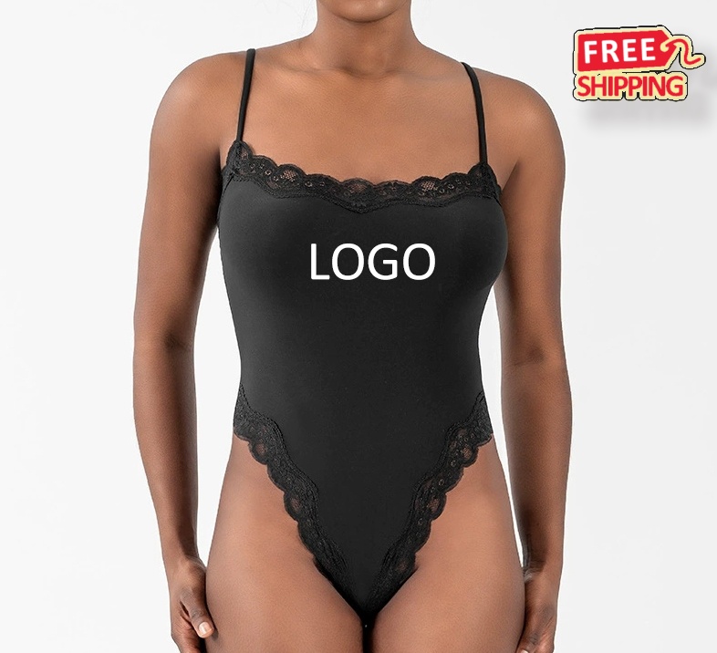 Sexy Black Lace Bodysuit for Women Date Night Party Outfit 3