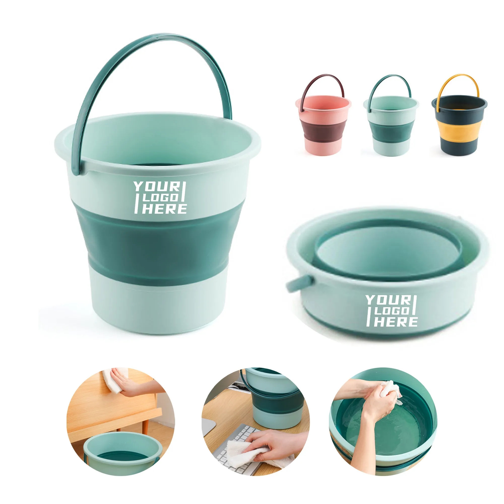 Outdoor Camping Folding Bucket 4