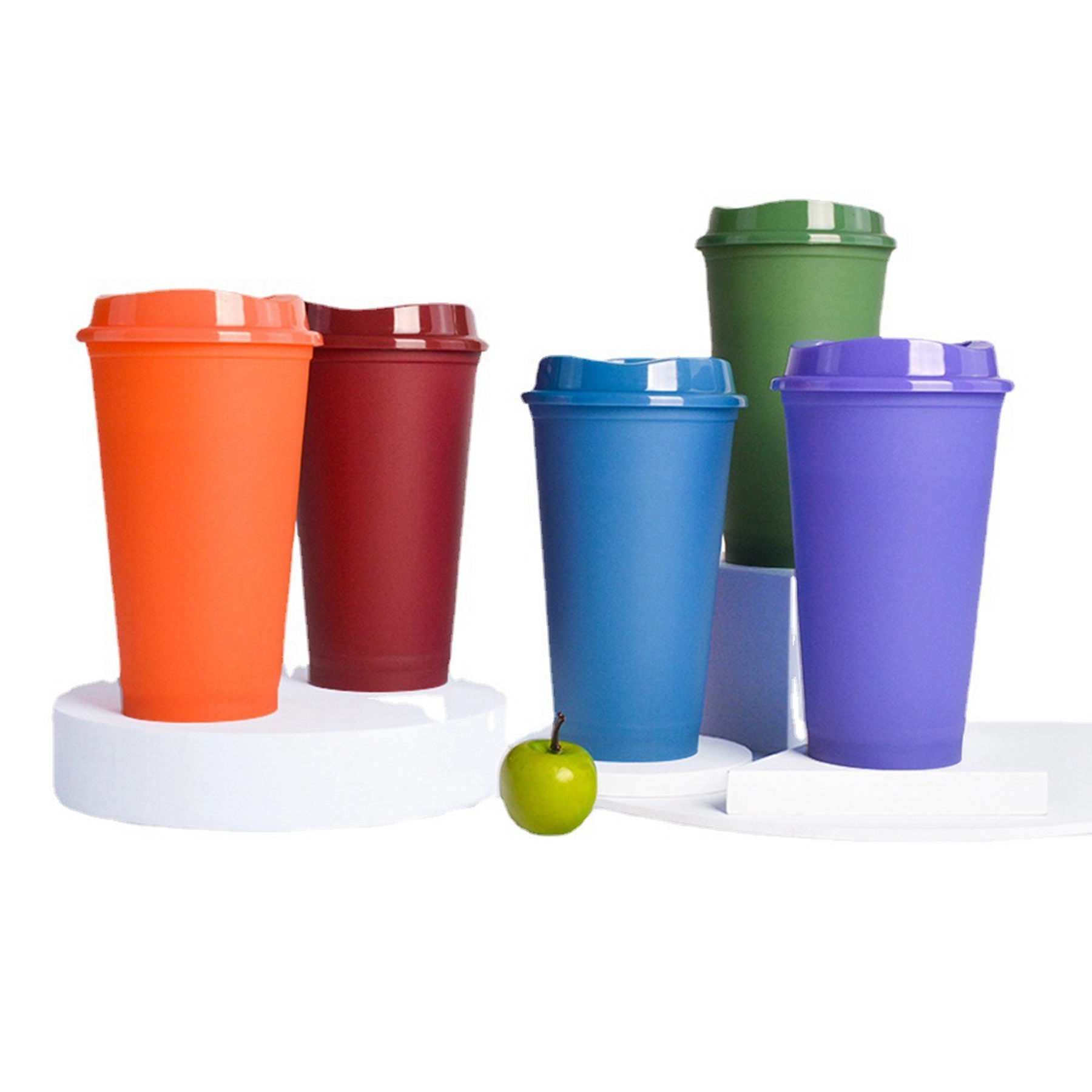 16 Oz Heat Color Changing Plastic Coffee Cup 5