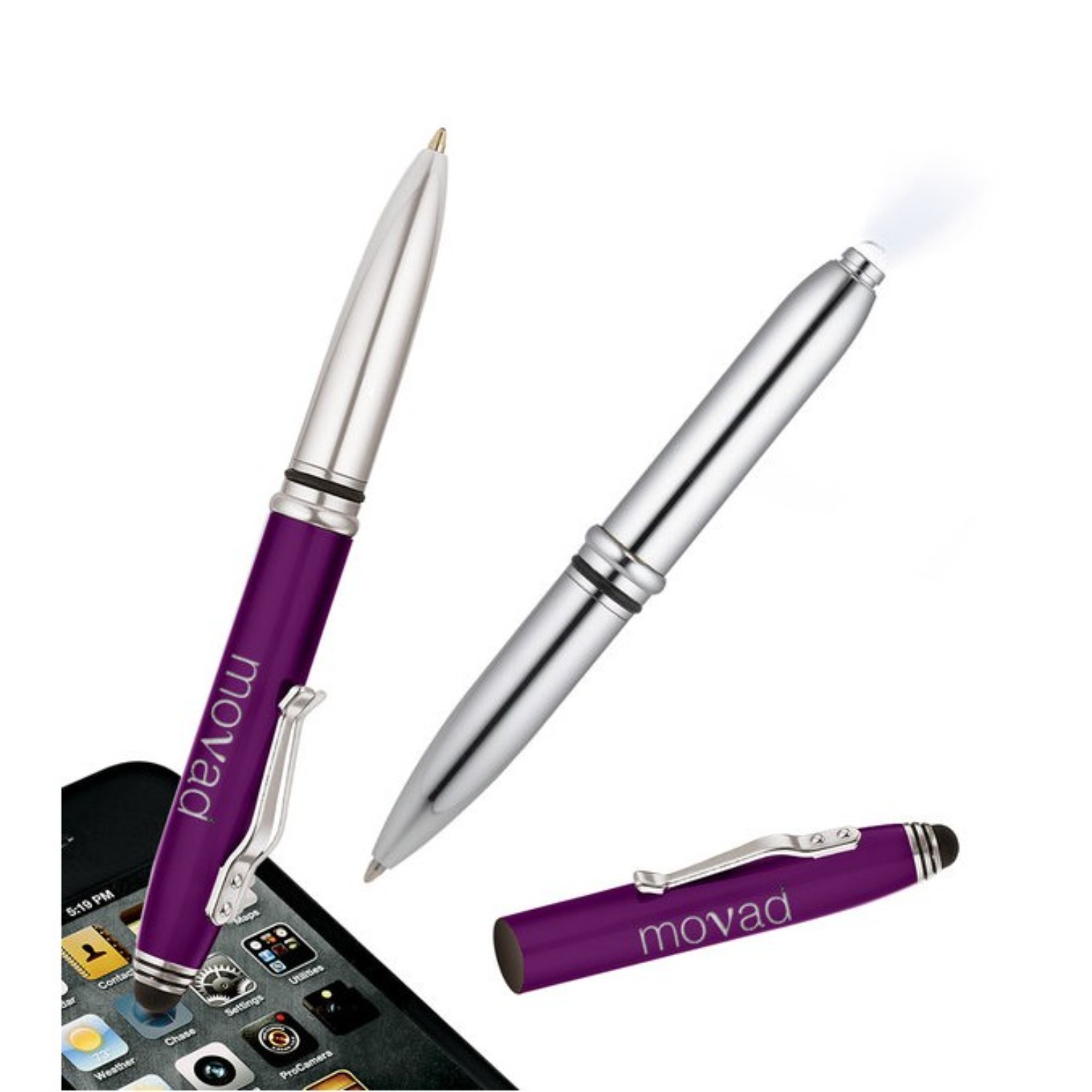 Flashlight and Stylus Metal Pen 18
