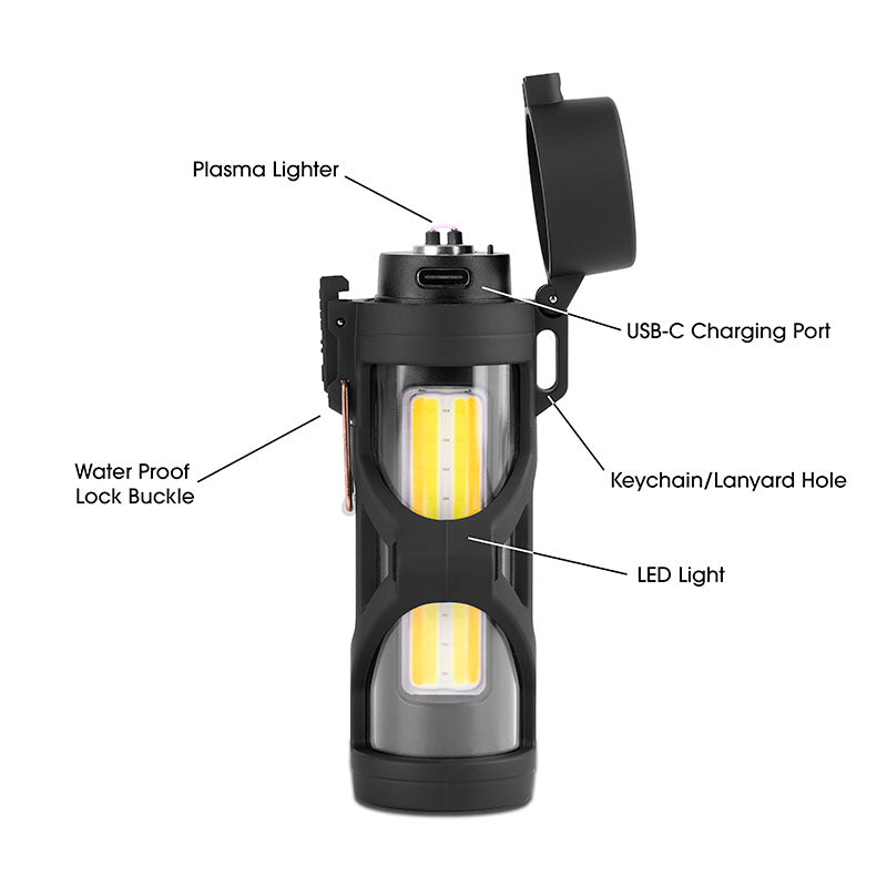Luminix Oval Flashlight & Plasma Lighter 4