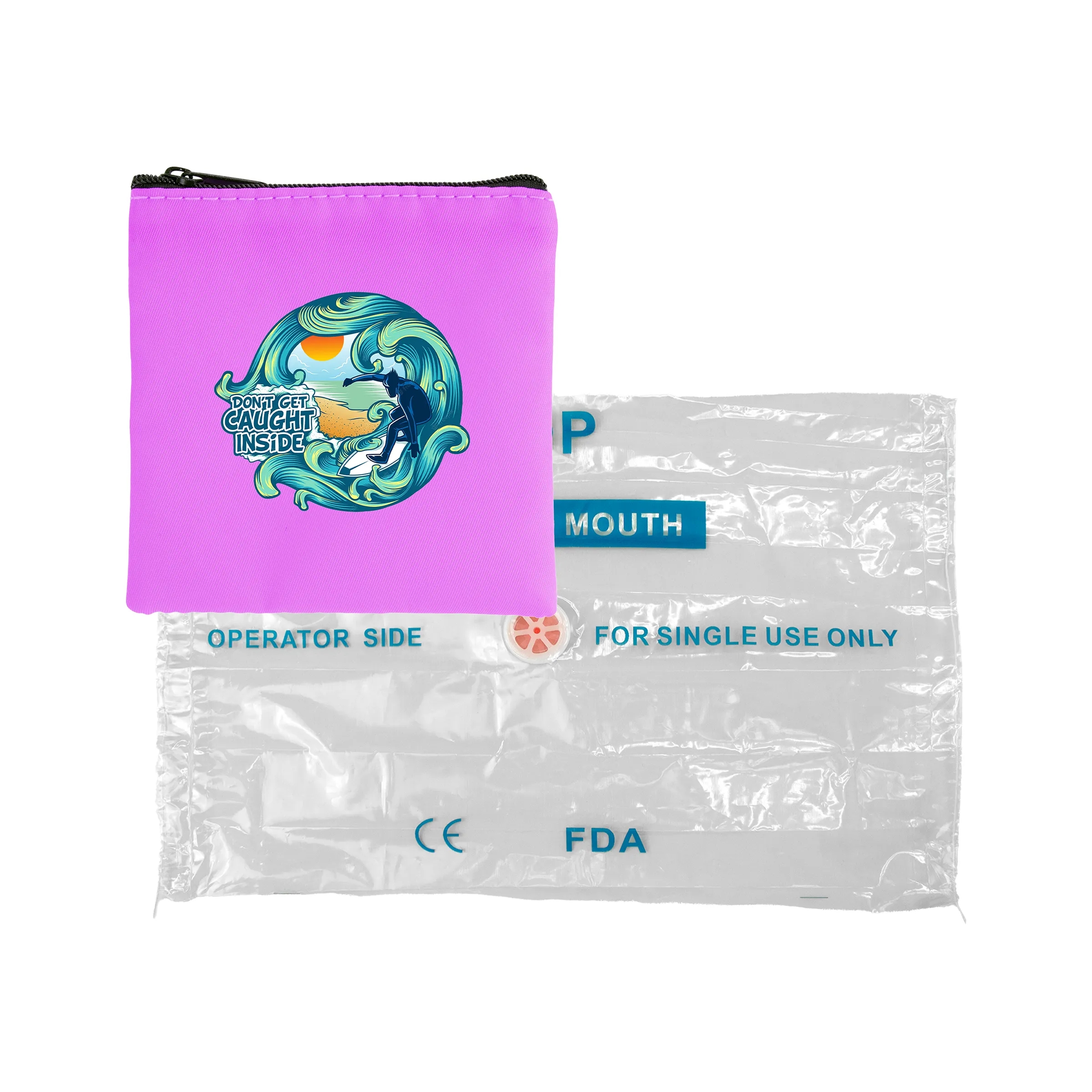 Colorful RPET CPR Face Shield Set 6