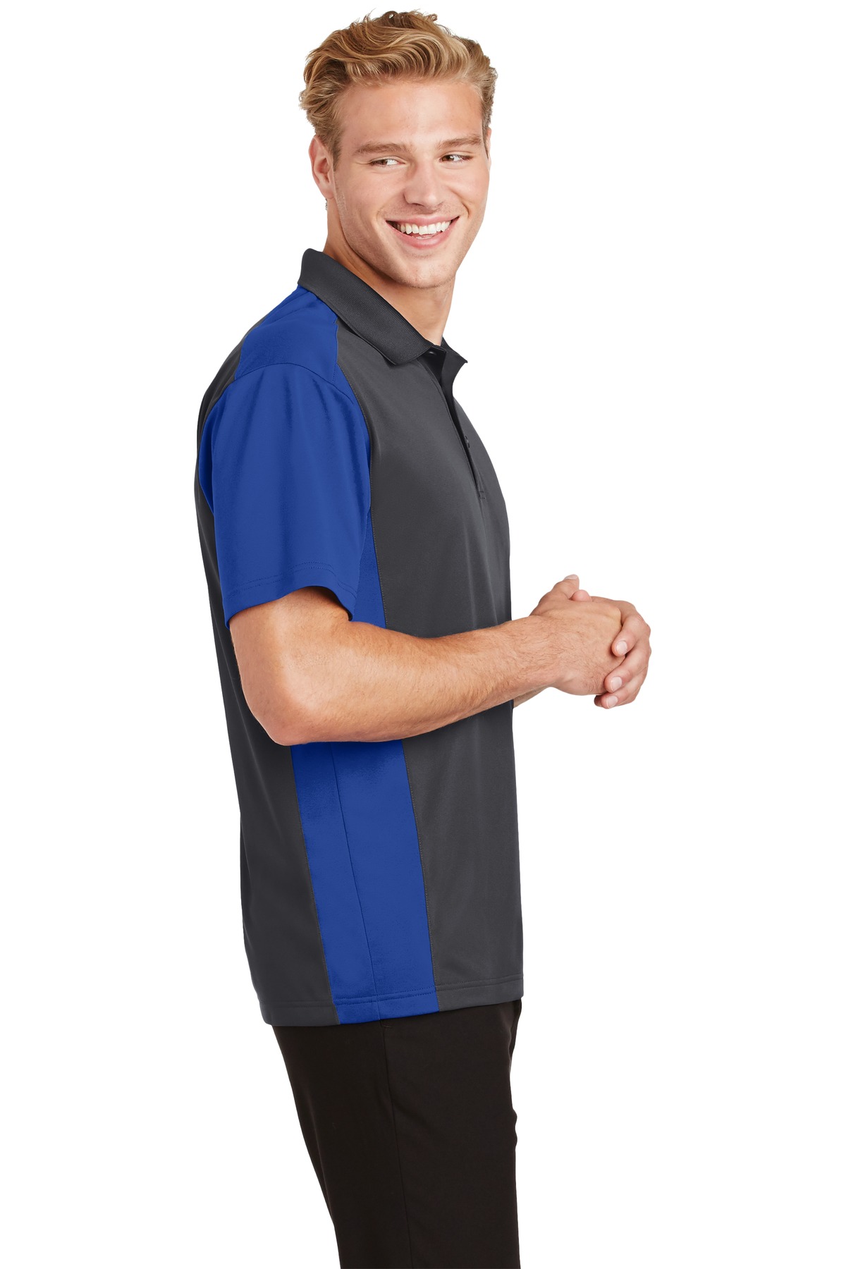 Sport-Tek Colorblock Micropique Sport-Wick Polo. ST652 19