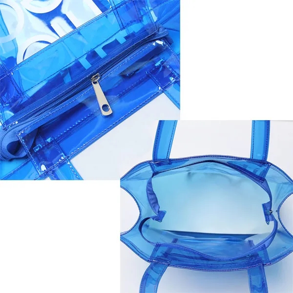 Colorful Transparent PVC Neon Tote Bag 8