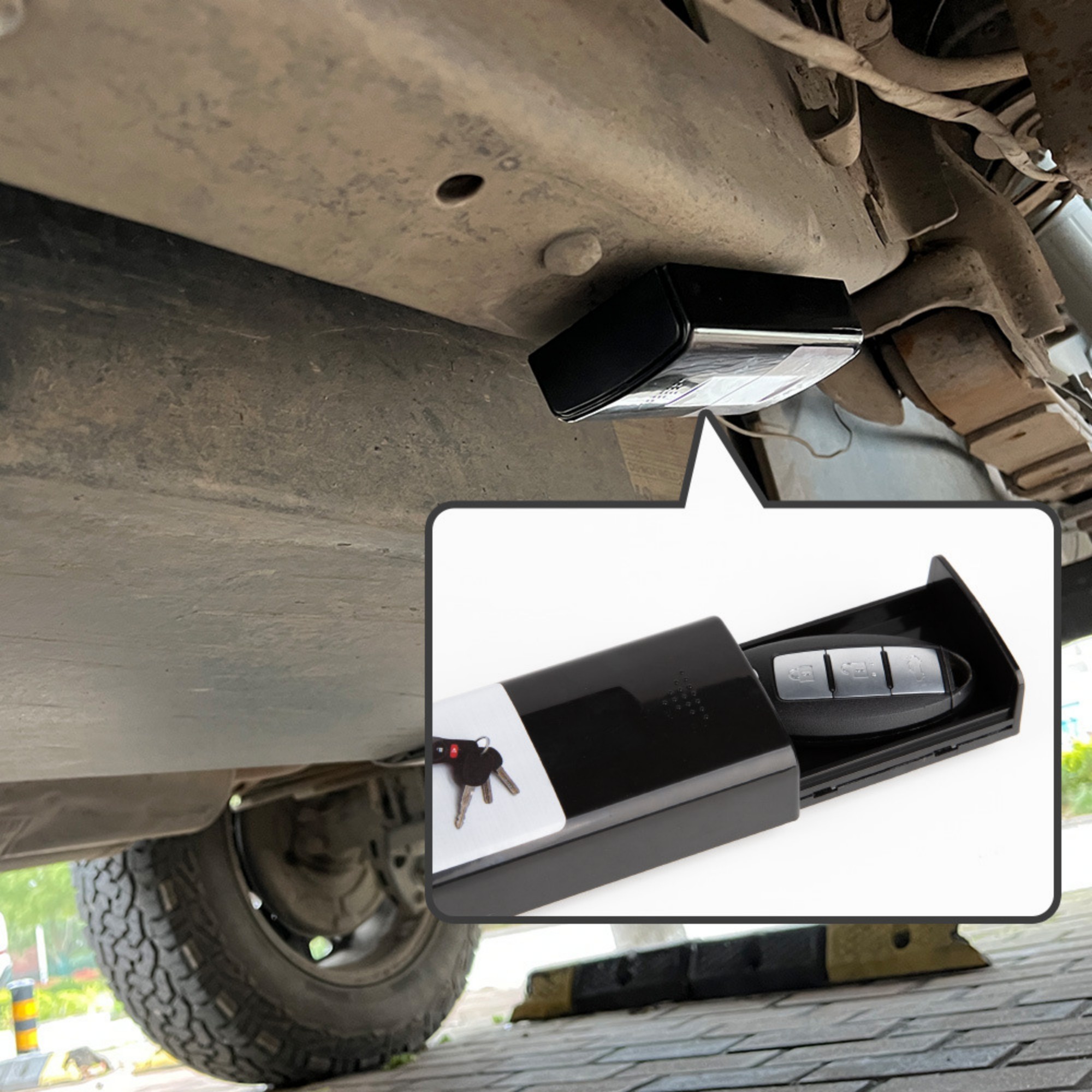 Magnetic Concealed Key Case 1