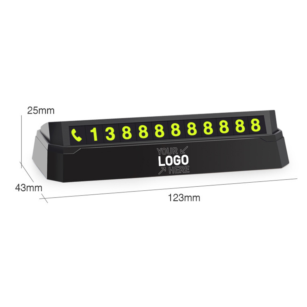 Car Parking Phone Number Plate 1