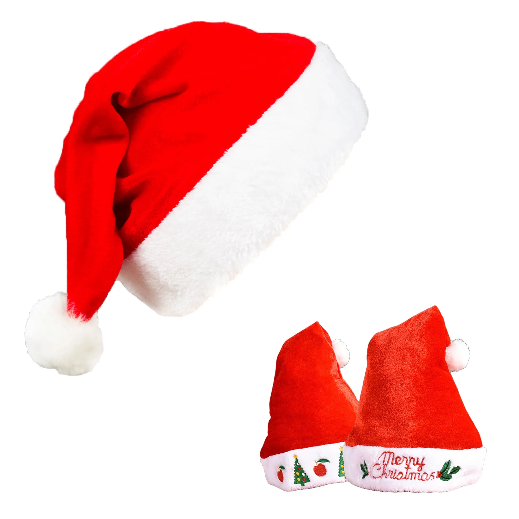 Plush Santa Cap Christmas Hat 1