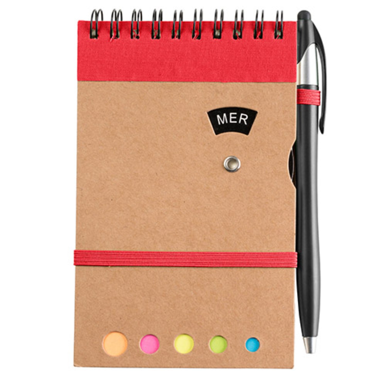 Jot & Go 3.75 x 5.75 Cardboard Spiral Journal with Pen (CLOSEOUT) 14