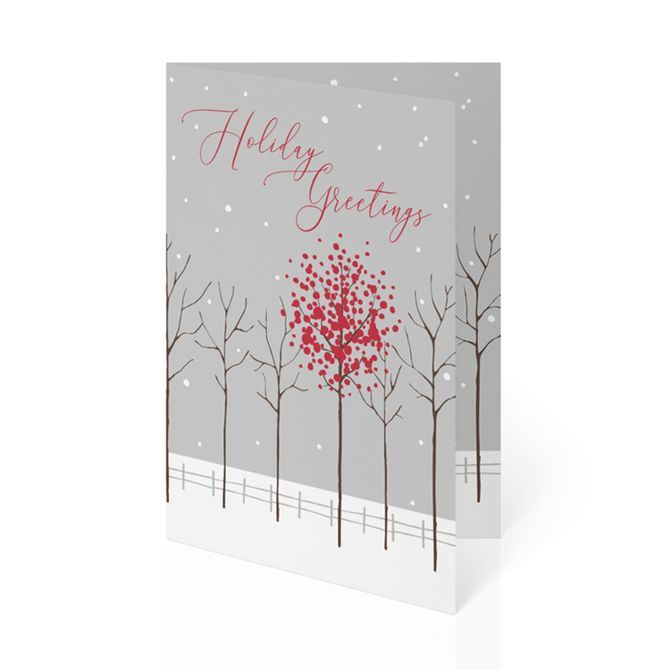 Scarlet Treeline Holiday Folded Calendar Cards 1