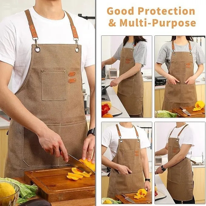 Canvas Apron with Adjustable Straps 4