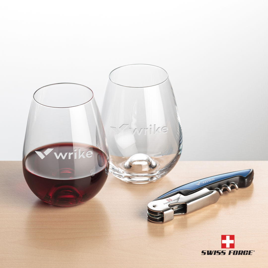 Swiss Force® Opener & Edderton Stemless Wine 2