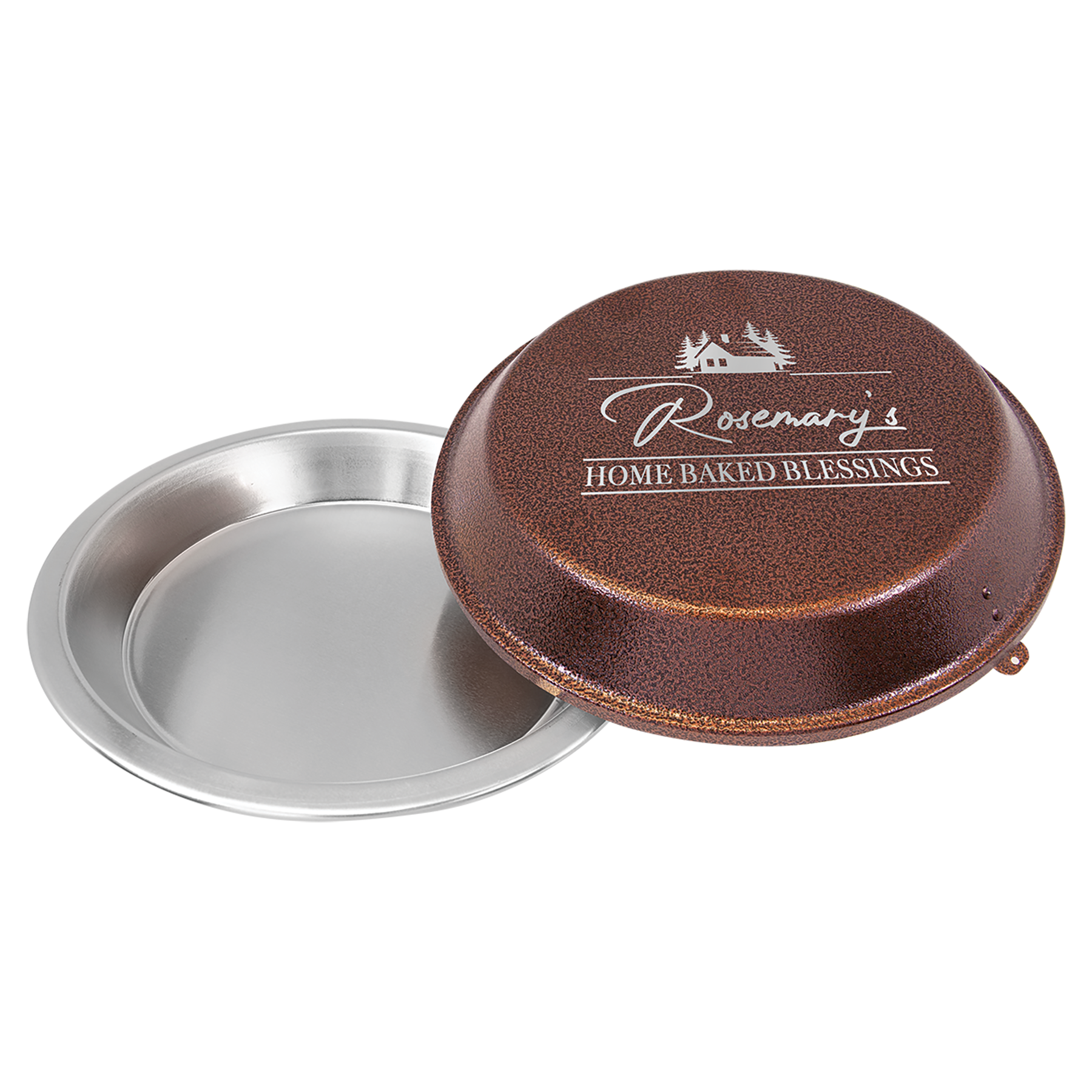 9" Aluminum Pie Pan with Copper Lid 2