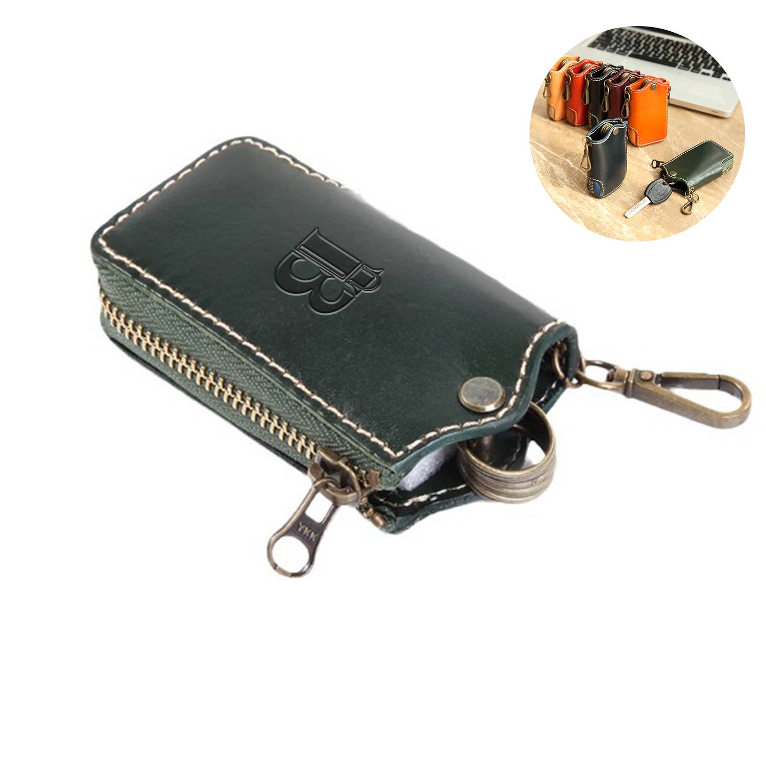 Lastra Leather Key Ring Case 6
