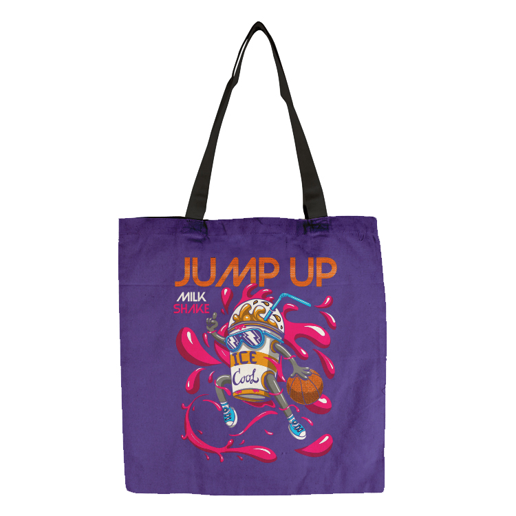 Flat Vibrant Cotton Tote Bag 8
