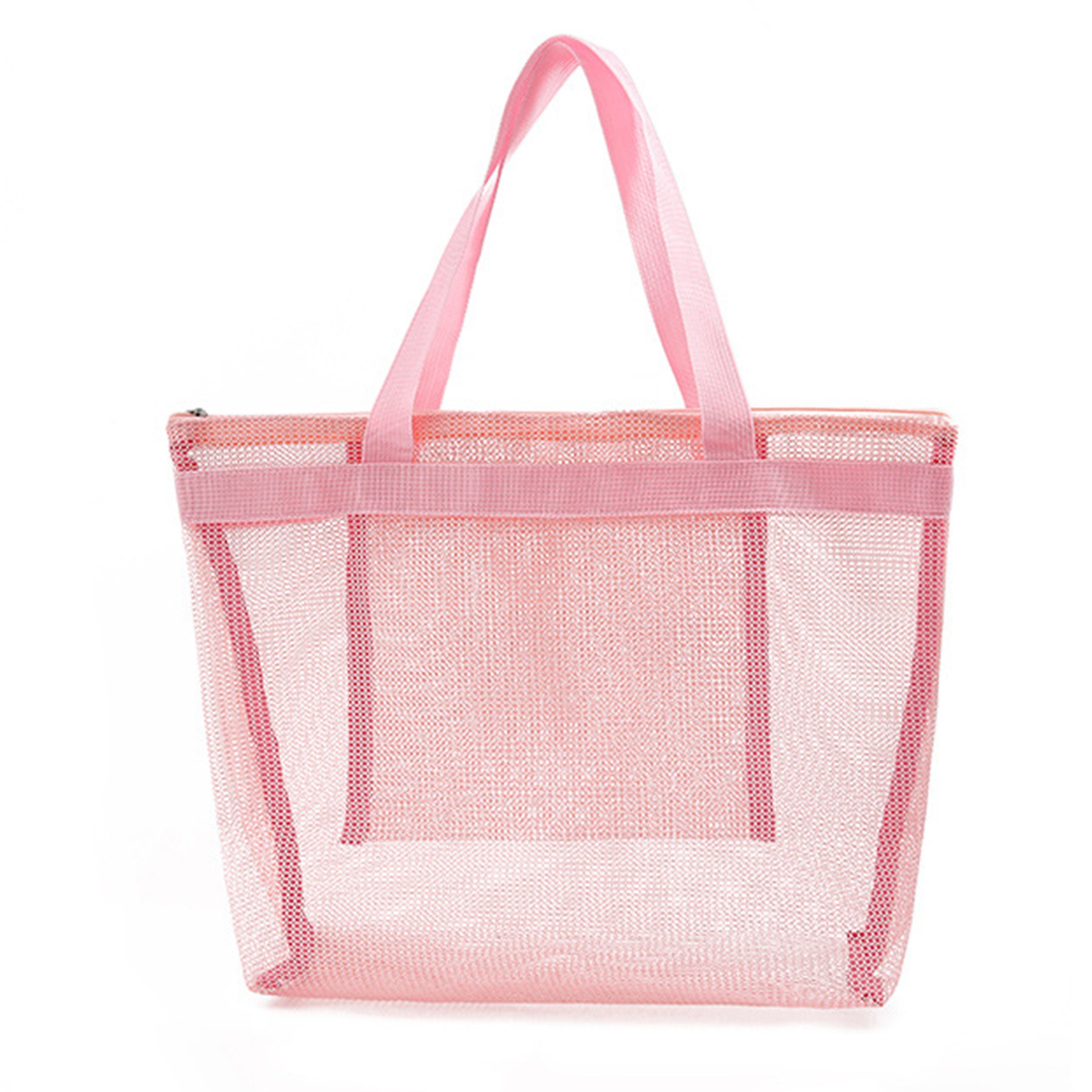 Mesh Large-Capacity Beach Bag, custom tote bag with logo imprint 2