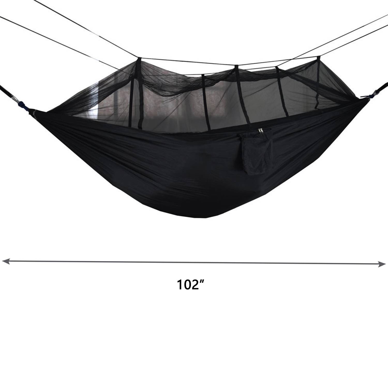 Nylon Camping Hammock w/ Mosquito Net 2