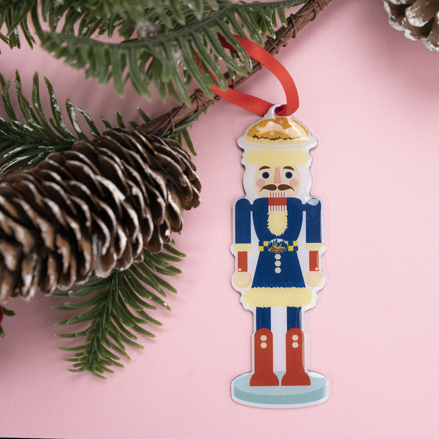 Offset Print Custom Ornament On Stainless Steel With Epoxy Dome: 1 sided 4"