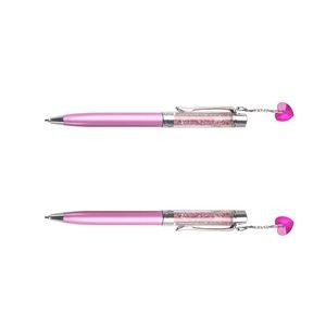 Plated Metal Color Pen With Crystal 31