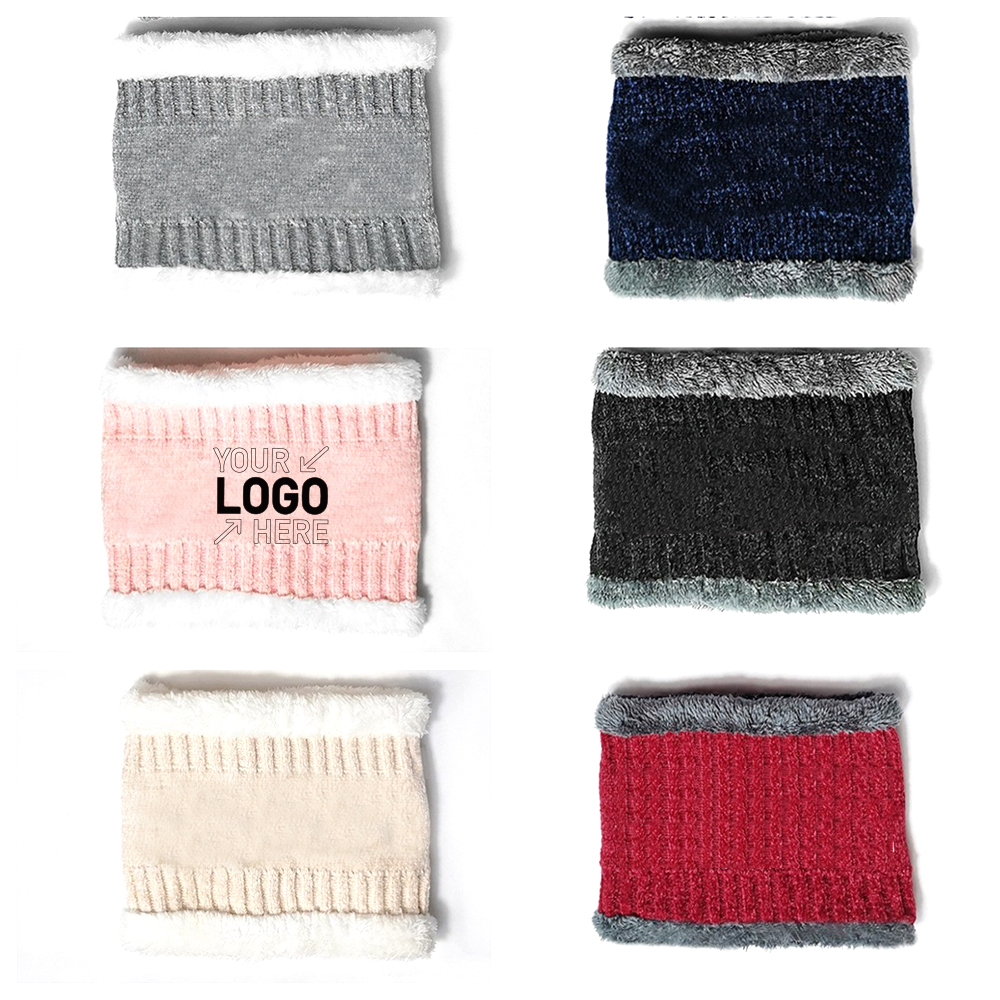 Two-piece fleece warm ear hat and scarf set 2