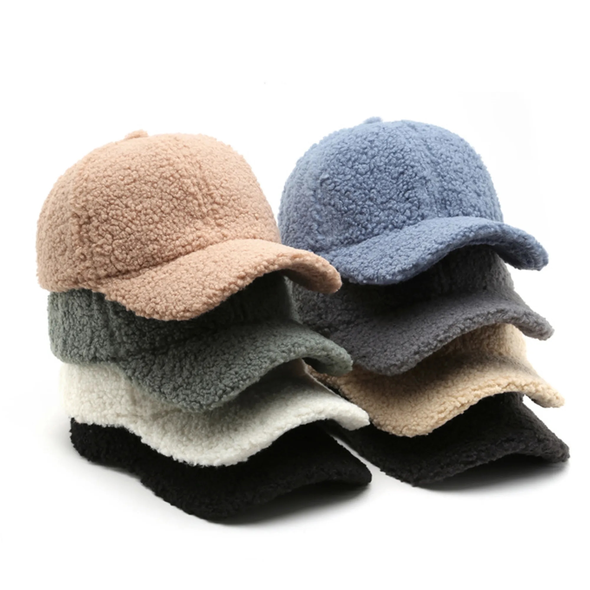 Lamb Wool Baseball Cap 2