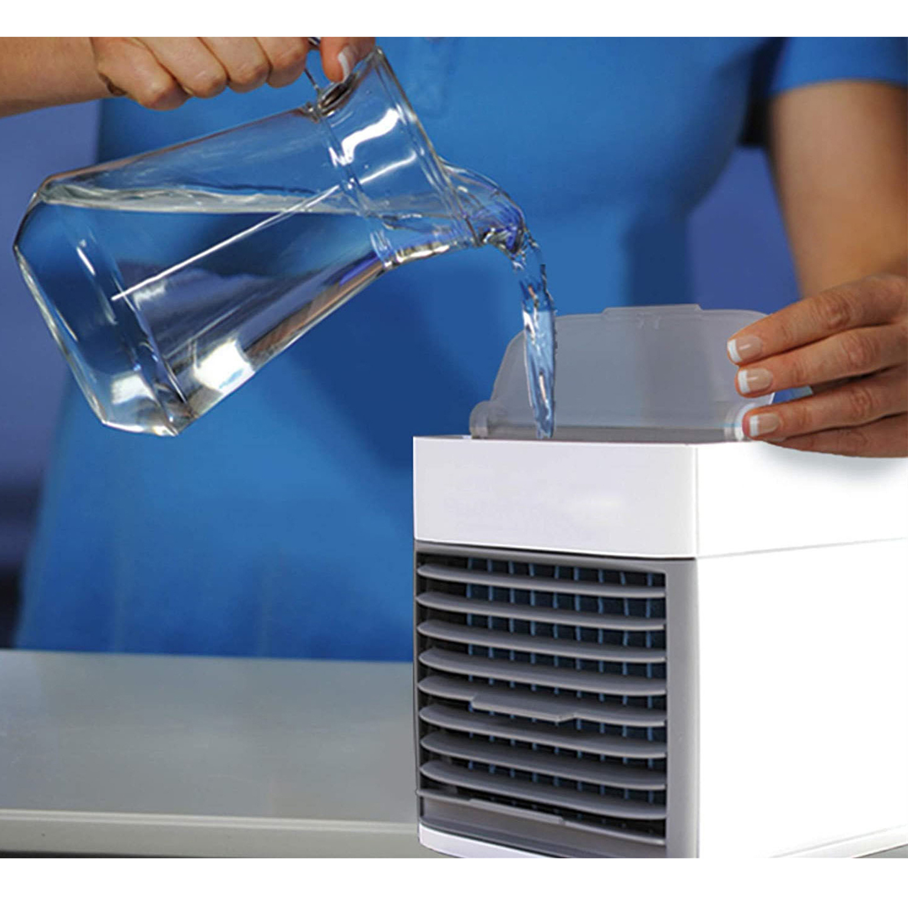 Table Evaporative Air Cooler Vaneless Fan 4