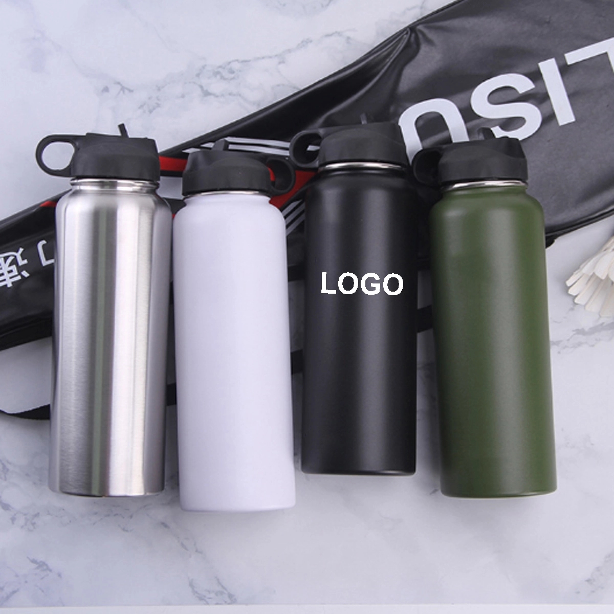 32OZ Stainless Steel Outdoor Sports Bottle, custom water bottle with logo imprint 7