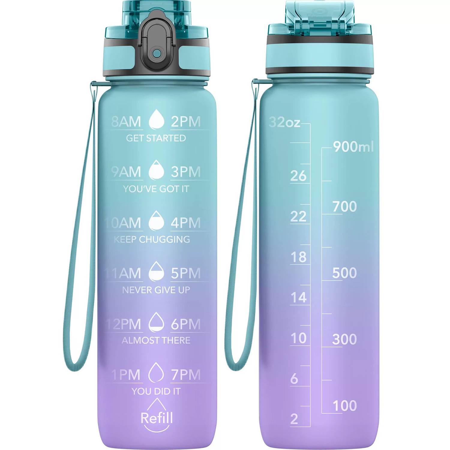 32oz BPA-Free Leakproof Water Bottle w/Gradient Color Design 9