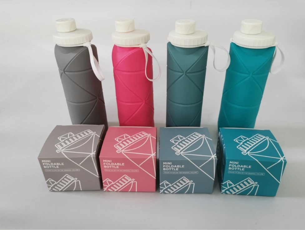 20 oz High Quality Hot Sale Collapsible Silicone Water Bottl 2