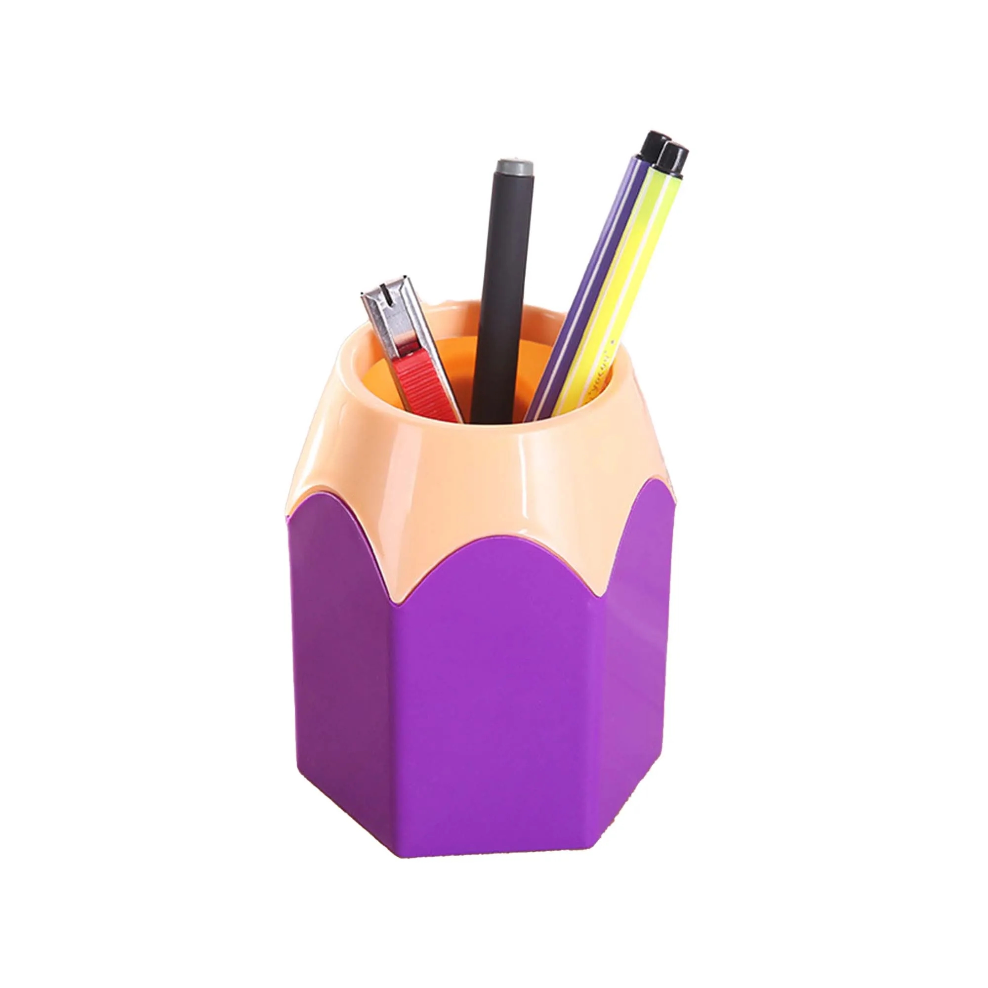 Creative Plastic Pencil-shaped Pen Holder 2
