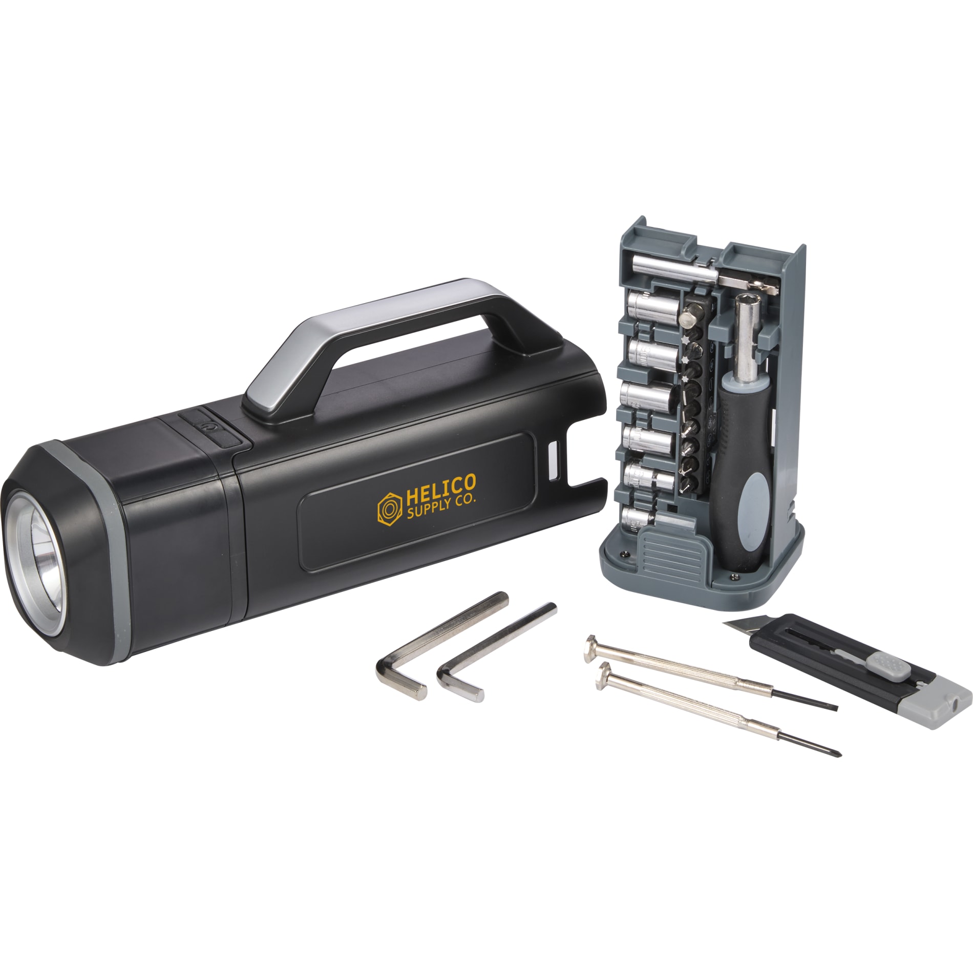 Tool Set with Rechargeable LED Flashlight 23