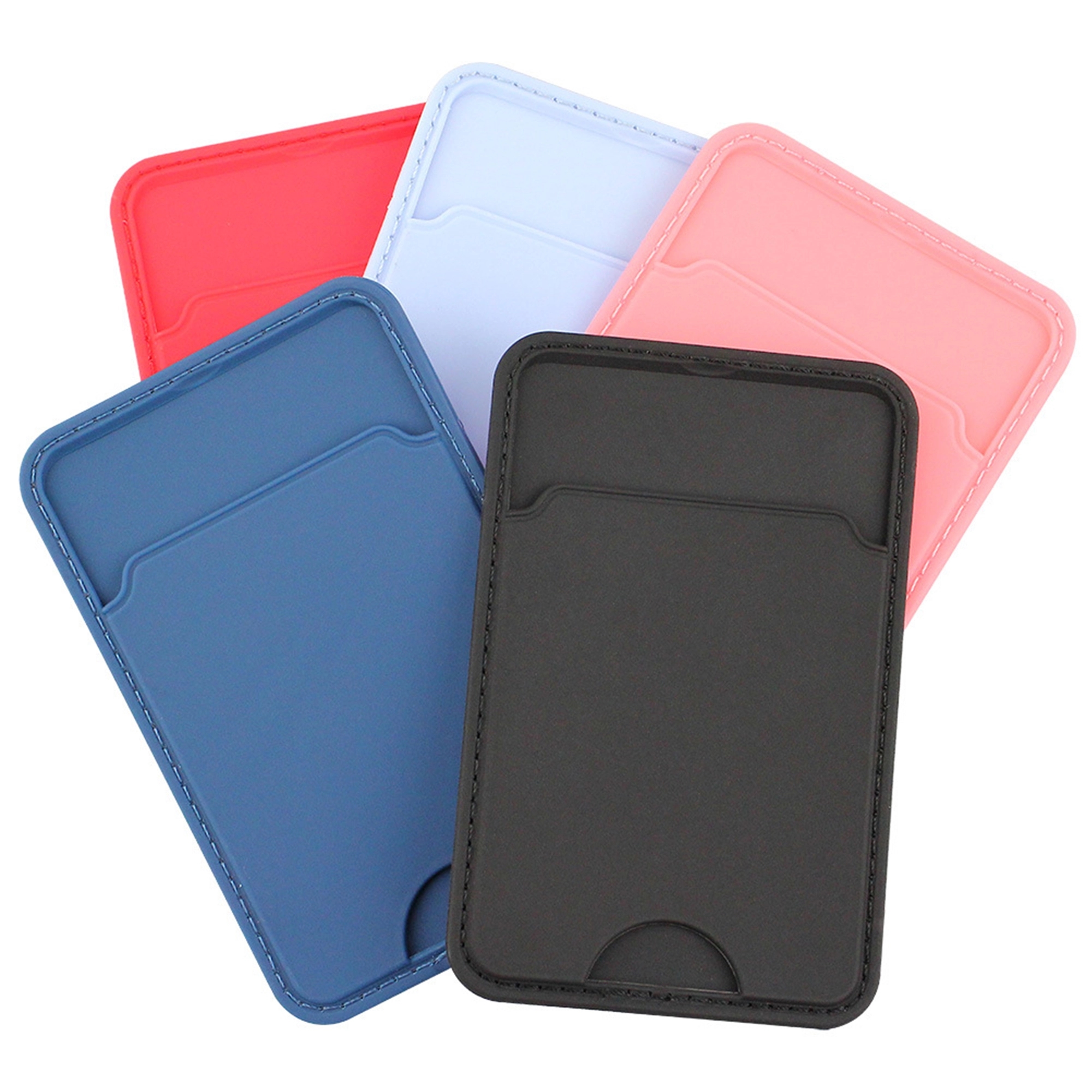 PU Leather Cell Phone Card Pocket