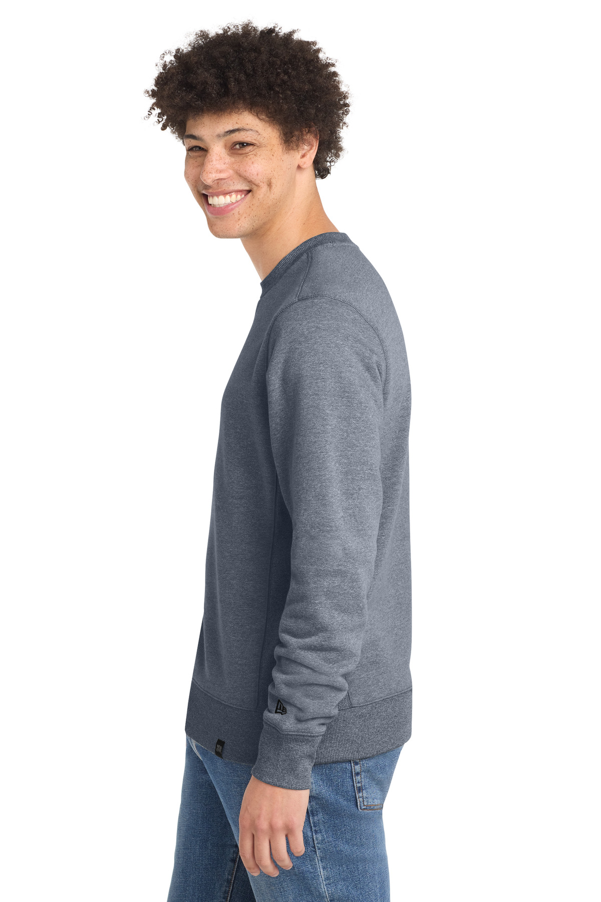 New Era French Terry Crew. NEA501, custom hoodie or sweatshirt with logo imprint 7