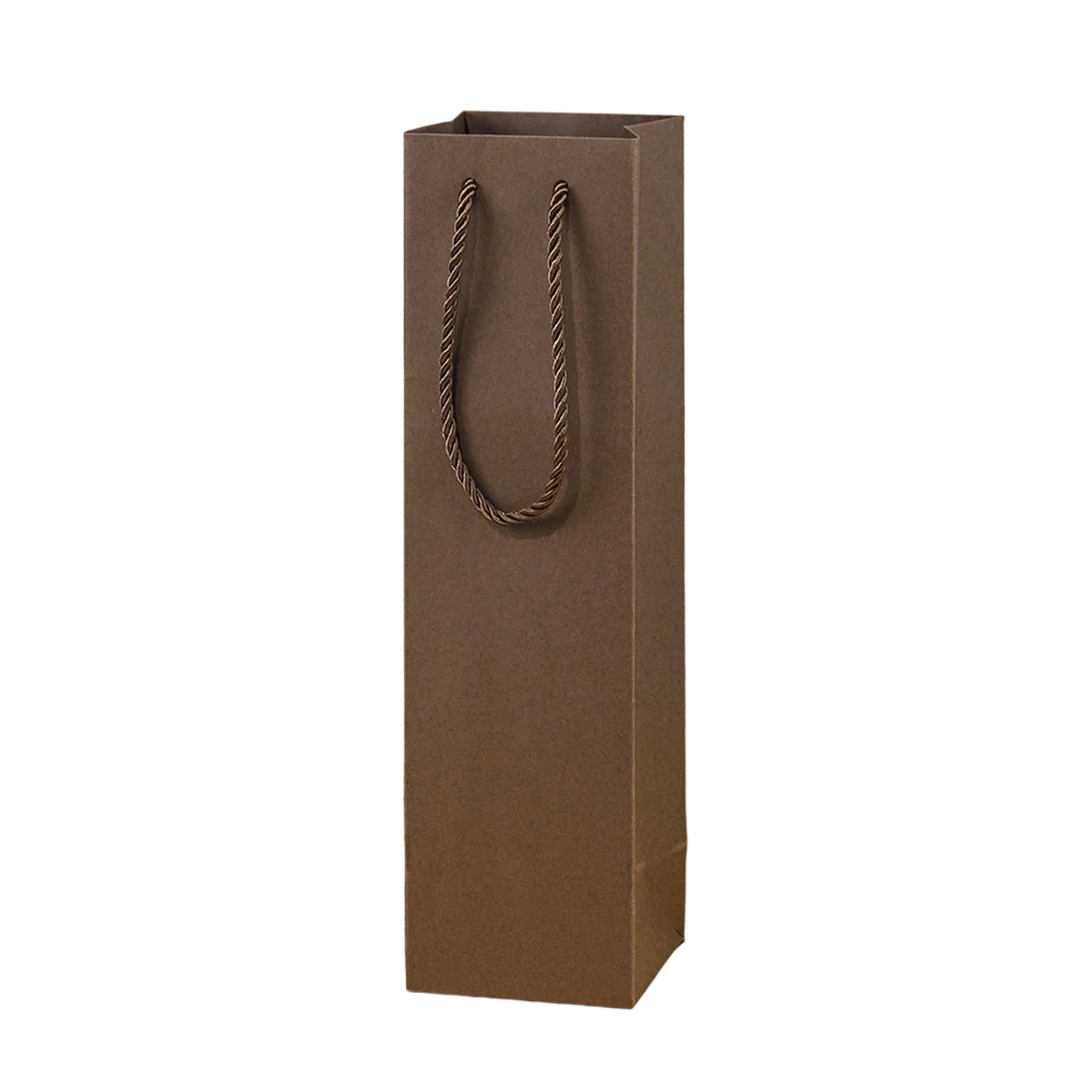 Paper Single Wine Bottle Tote Bag With Twisted Handle 2