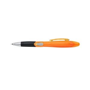 White Barrel Pen With Highlighter 12