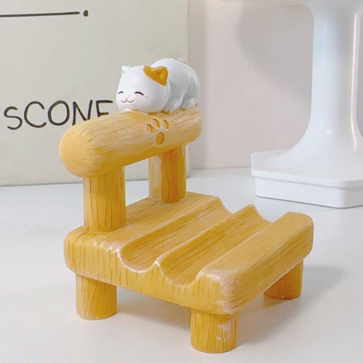 Mini Cat Chair Phone Holder Stand 6