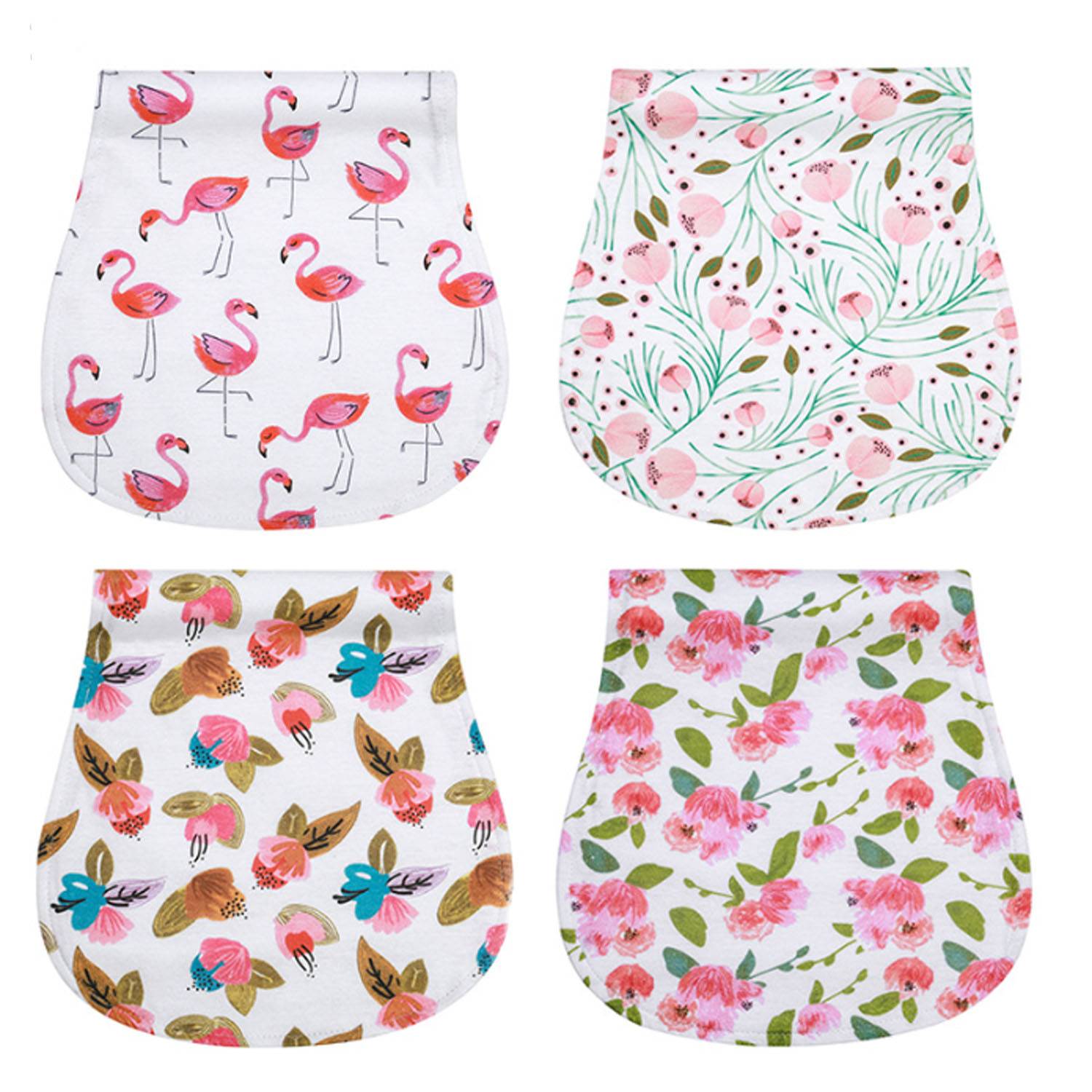 4Pcs Custom Baby Burp Cloths Set 11