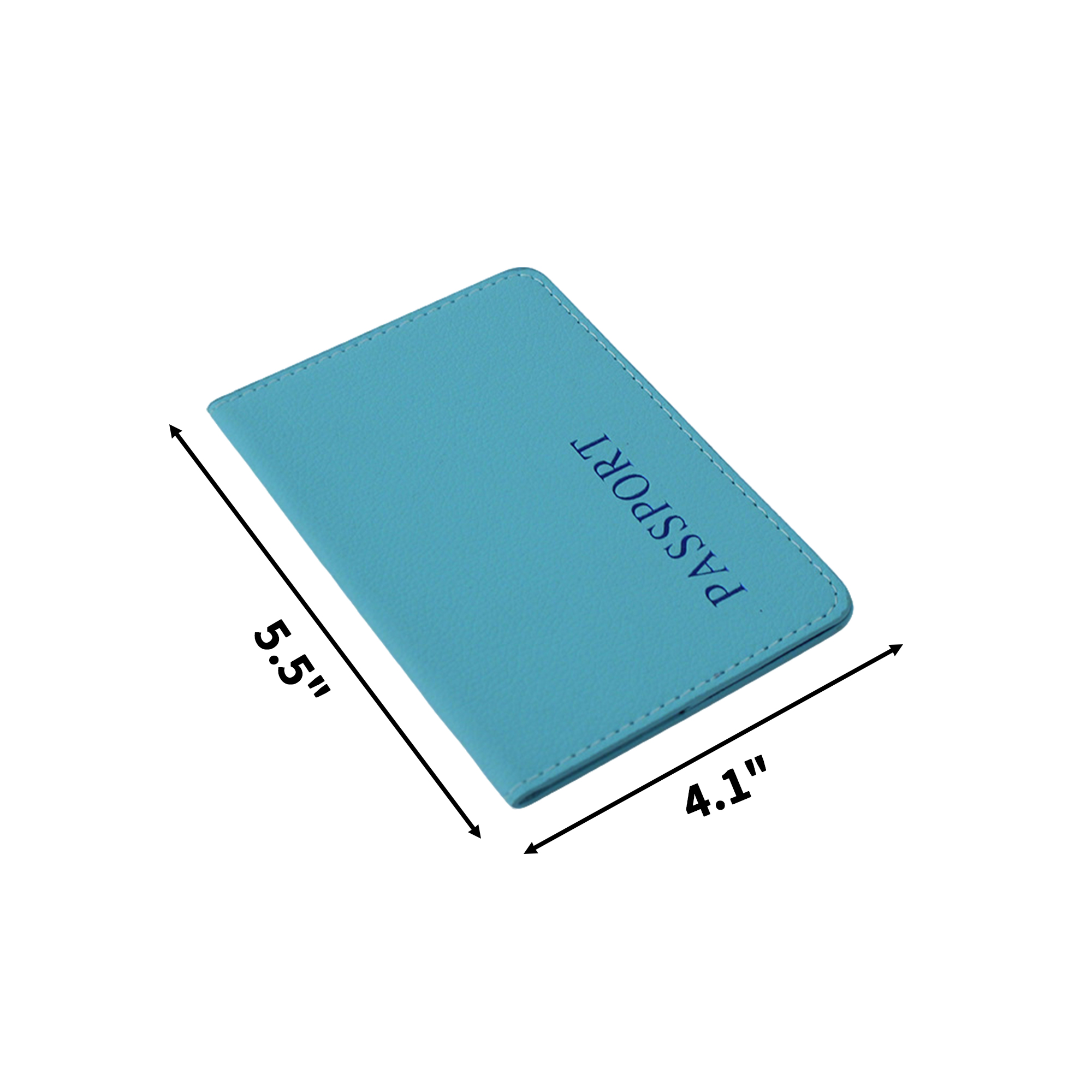 PU Leather Passport And Vaccine Card Holder Dual Pocket 5