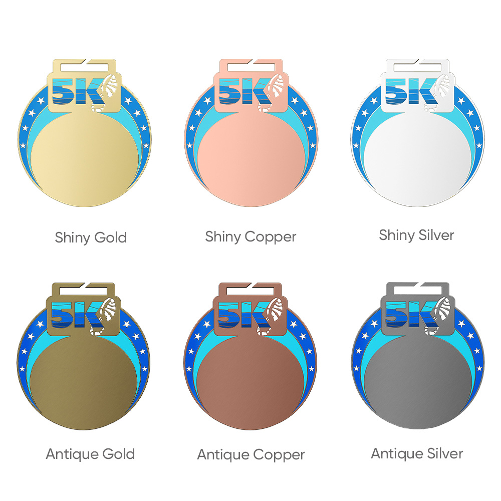 4.5" UV Printed 5K Medals 1