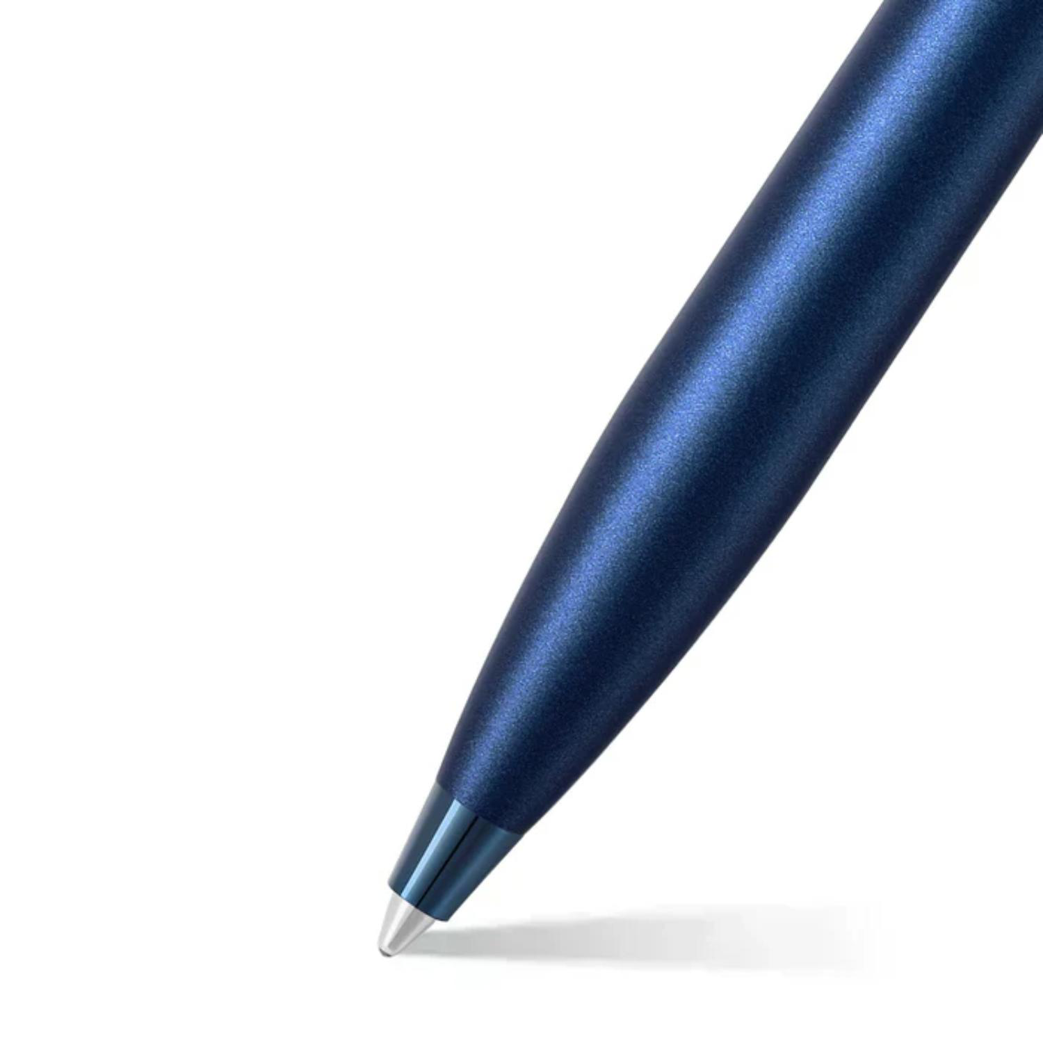 SHEAFFER® 100 9371 Satin Blue Trim Executive Ballpoint Pen w/ Gift Box 4