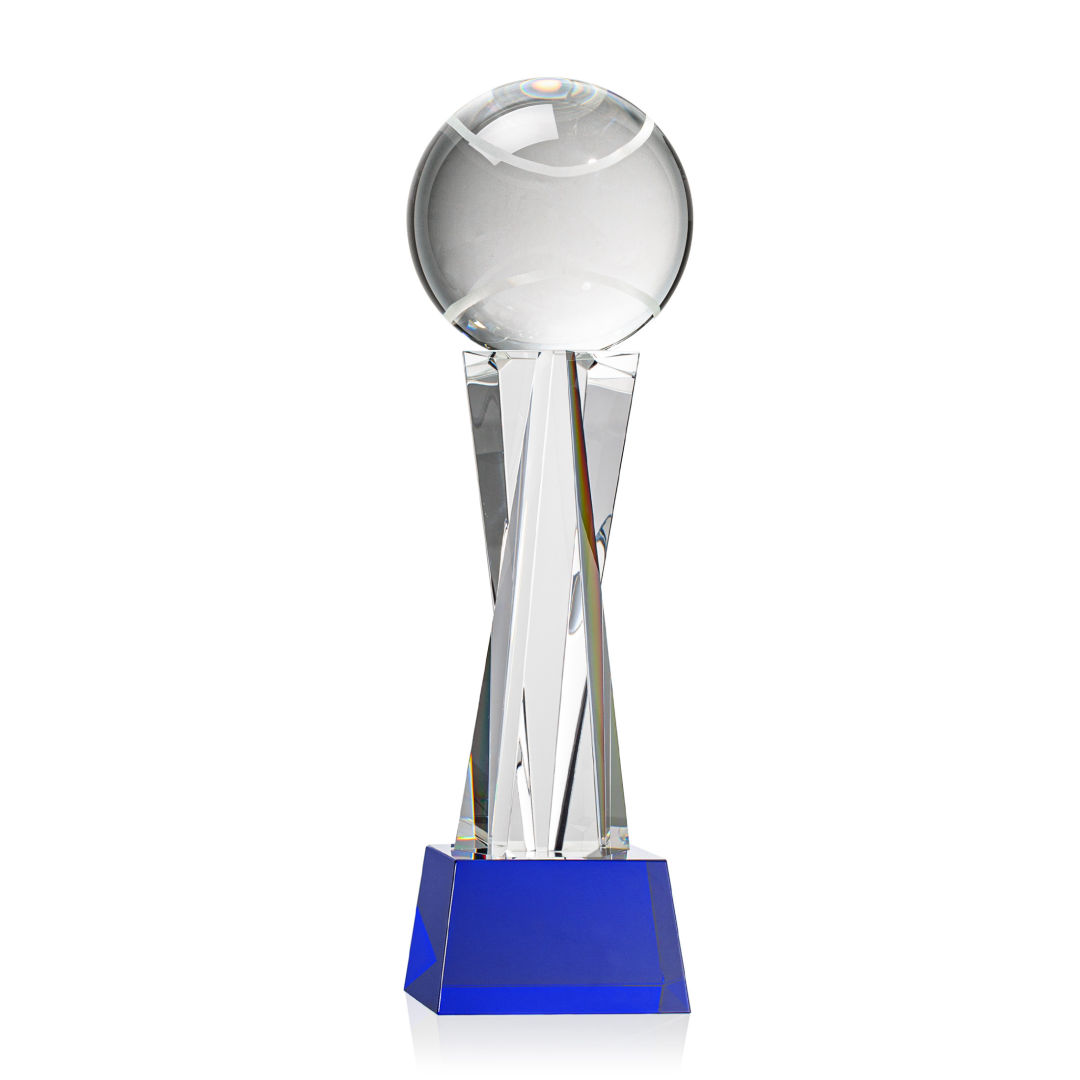 Tennis Ball Award on Grafton Base - Blue 3