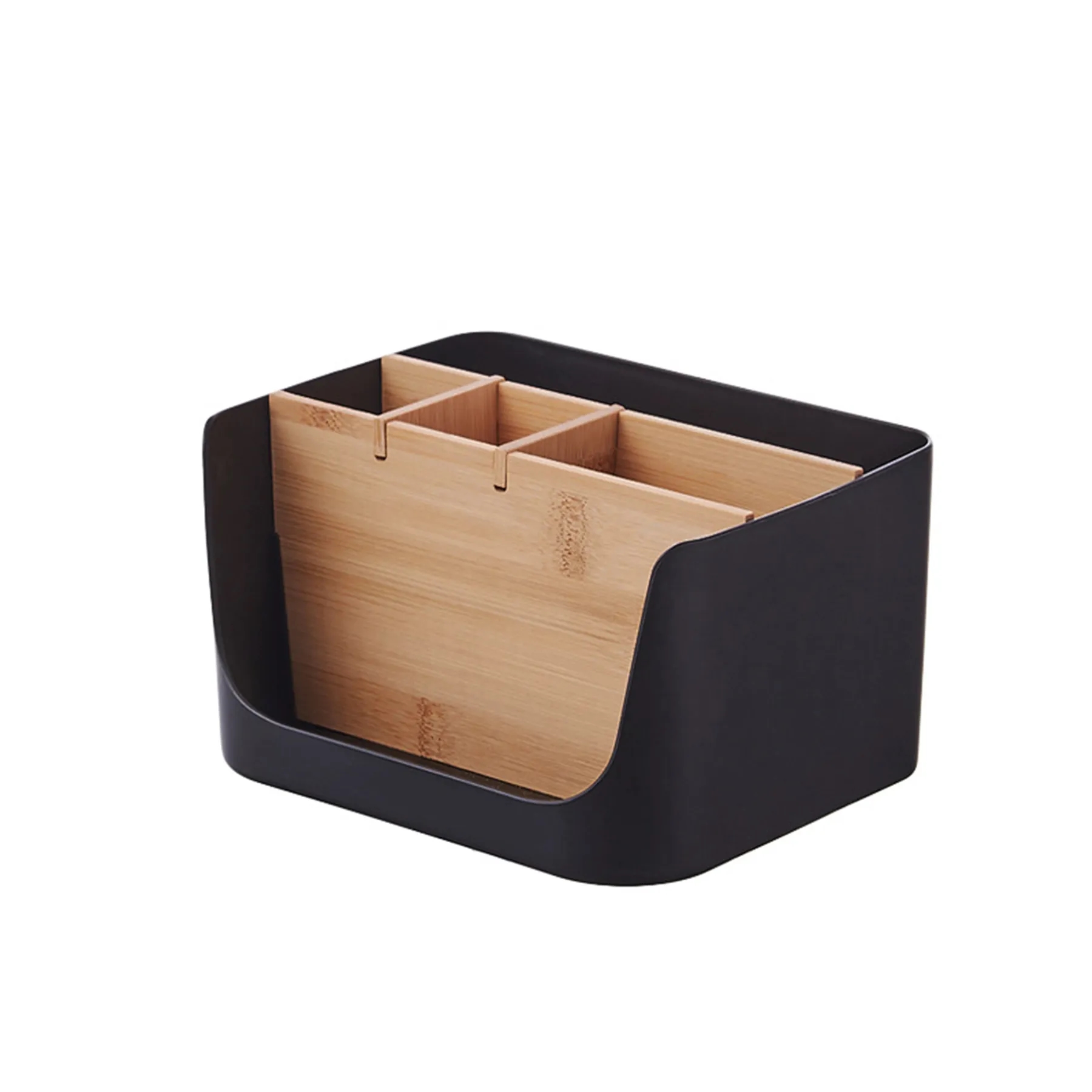 Plastic U-Shaped Small Square 5-Compartment Tabletop Storage 2