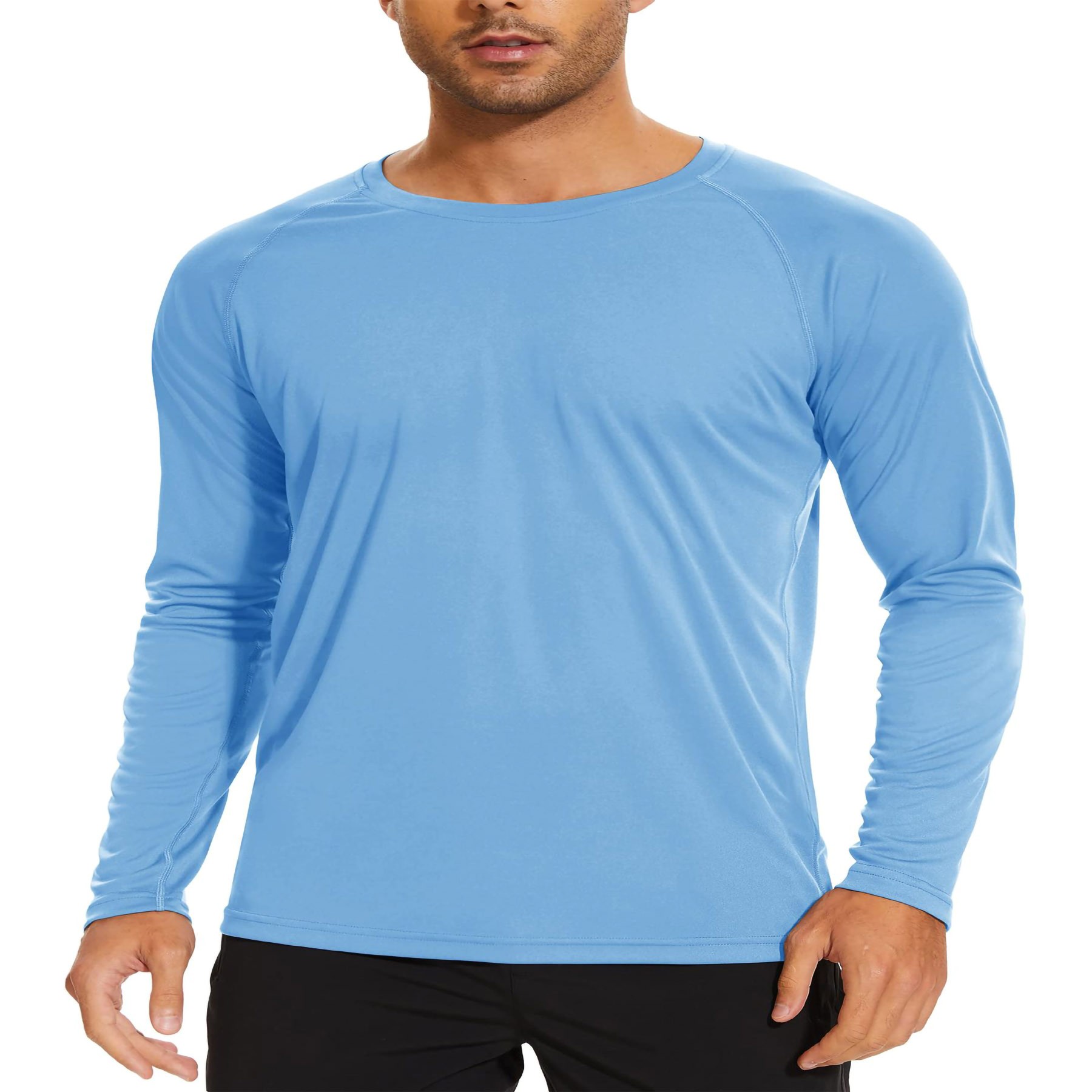 Men's Long Sleeve Ice Silk T-Shirt 10
